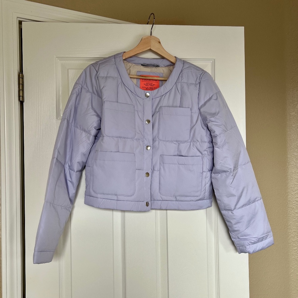 NWT J.Crew Quilted Louisa puffer lady jacket | Color: Sweet Hyacinth | Sz: S 💜